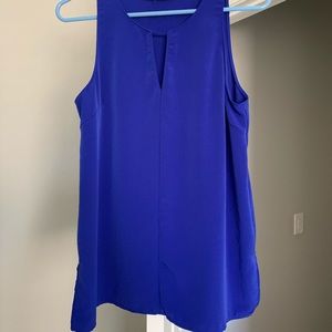 Lush tank top deep blue lightweight and breathable size small